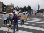 横断歩道にて