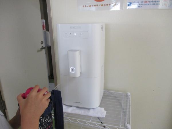 冷たい水を補充できることに感謝！