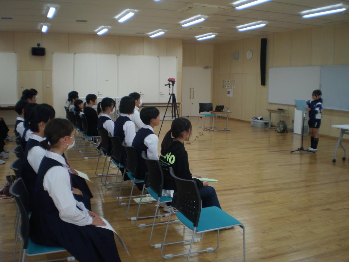 全学年前期終業式