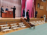 卒業式予行
