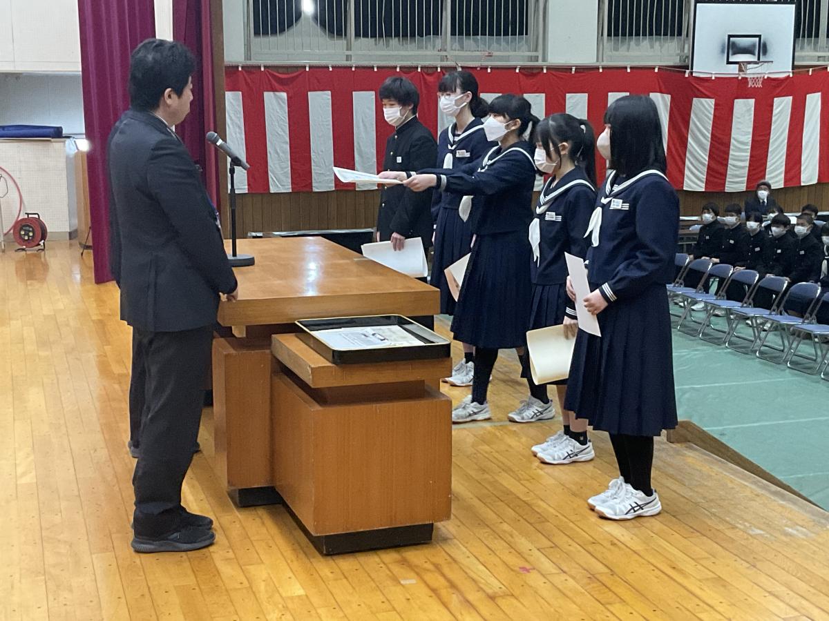 表彰式を行いました！