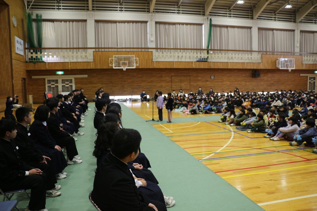 全学年９年生を送る会