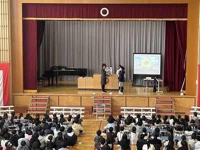 【全学年】鶴田校長先生ありがとうの会（サプライズ）