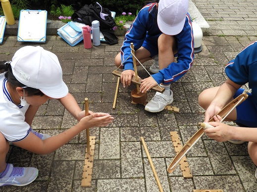 6年生、縄文人になる