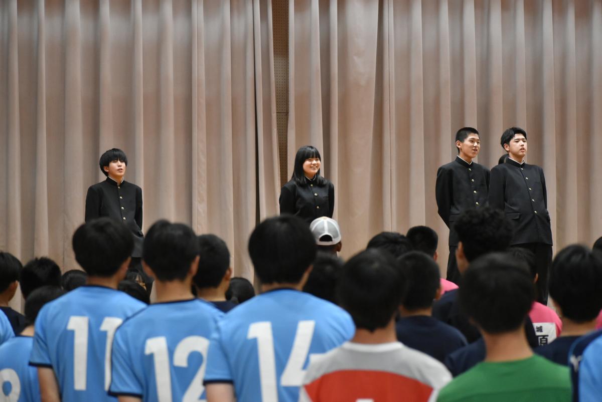 市総合体育大会に向けた壮行会