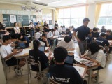 真鍋小・土浦二中同日授業参観、土浦二中第1回学校運営協議会